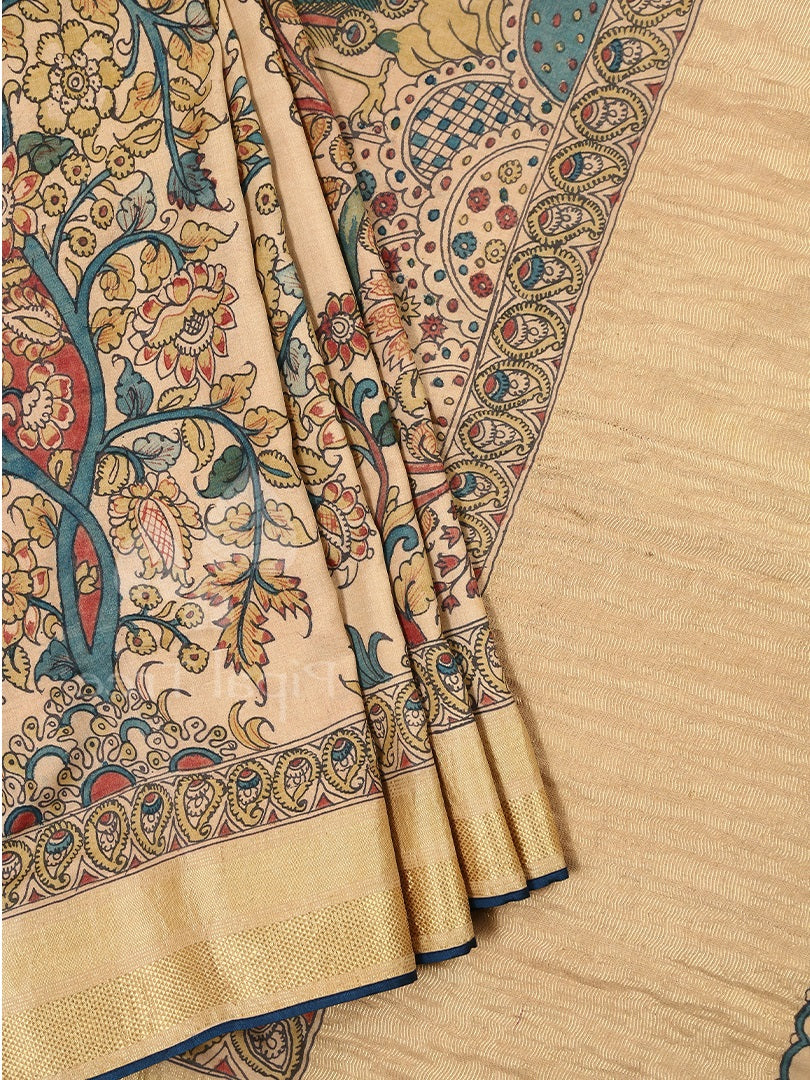Kalamkari on Tussar