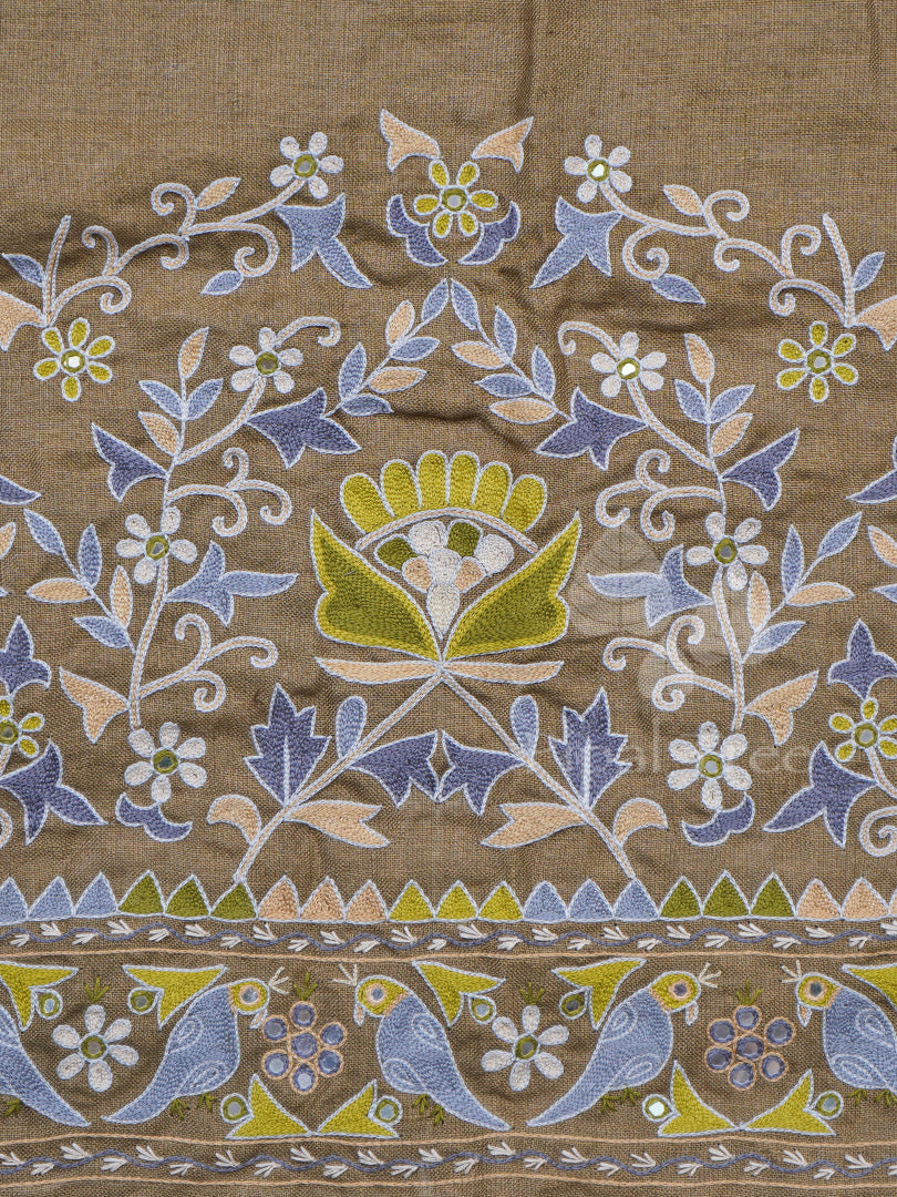 Mehendi Green Linen Fabric
