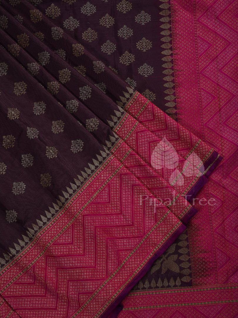 Brown Banaras Silk