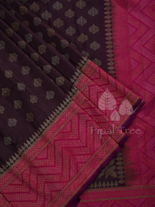Brown Banaras Silk