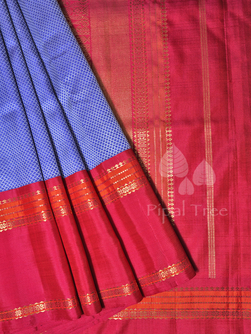 Blue Kanchi Saree