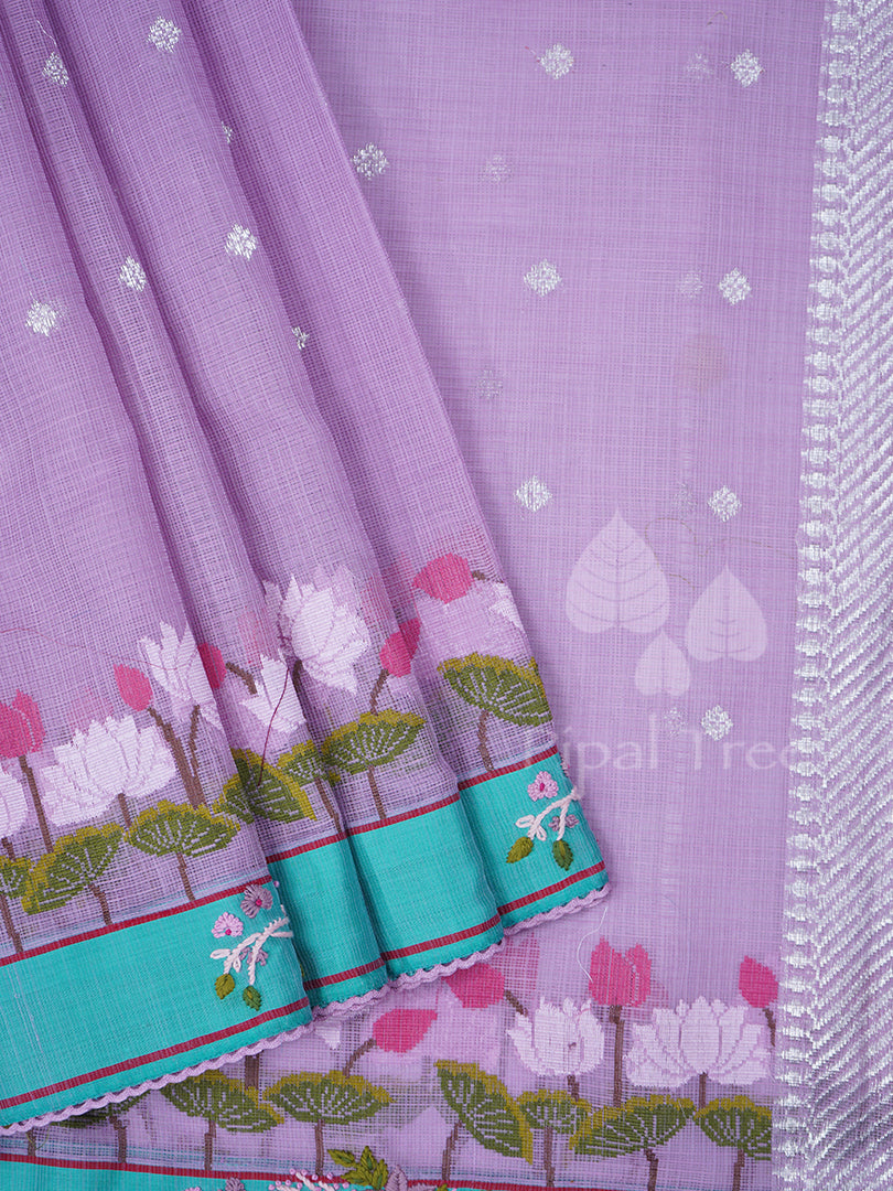 Mauve Kota Embroidery