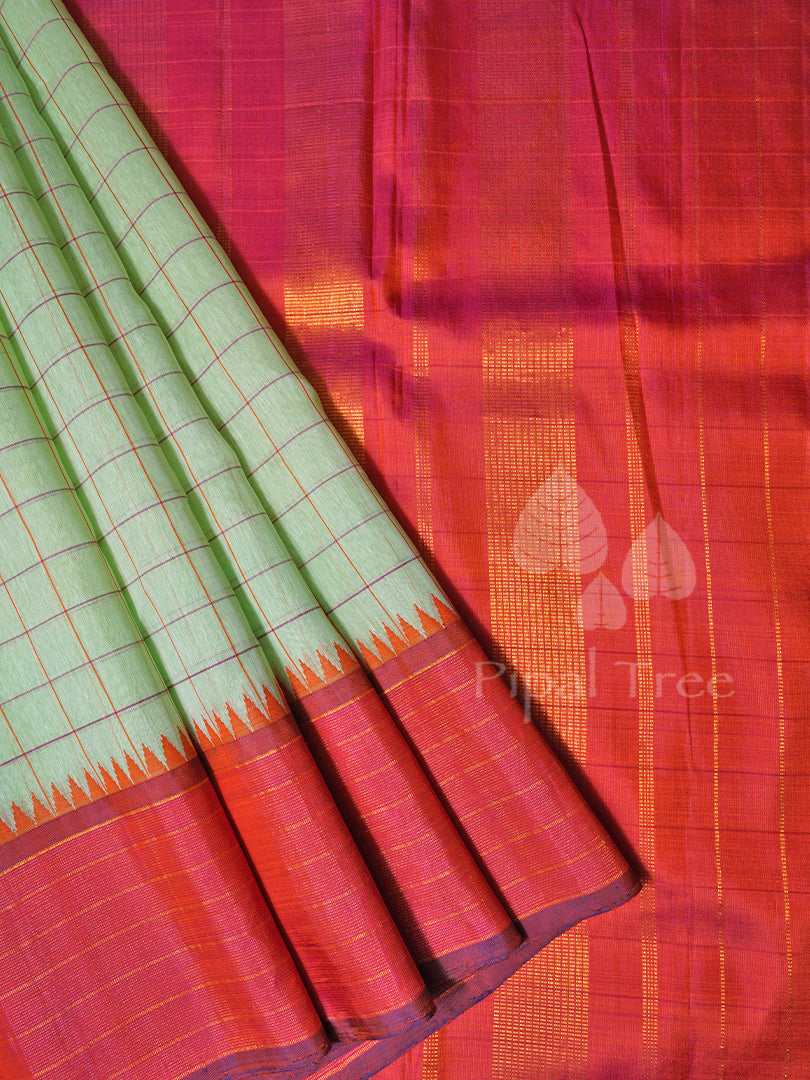 Apple green Kanchi Linen