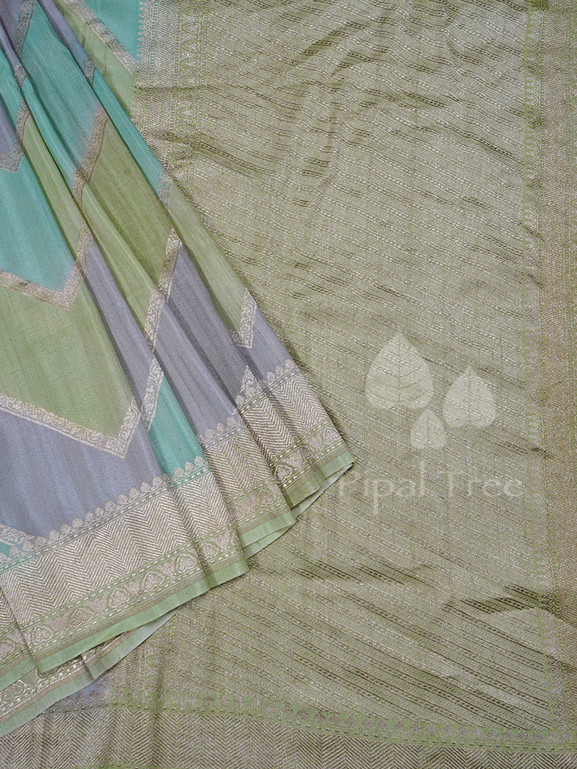 Tussar Georgette In Multi Colour
