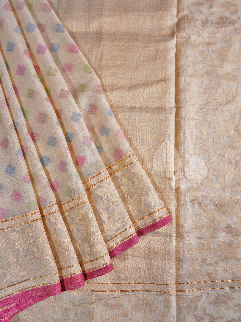 Ivory Coloured Banaras Cotton