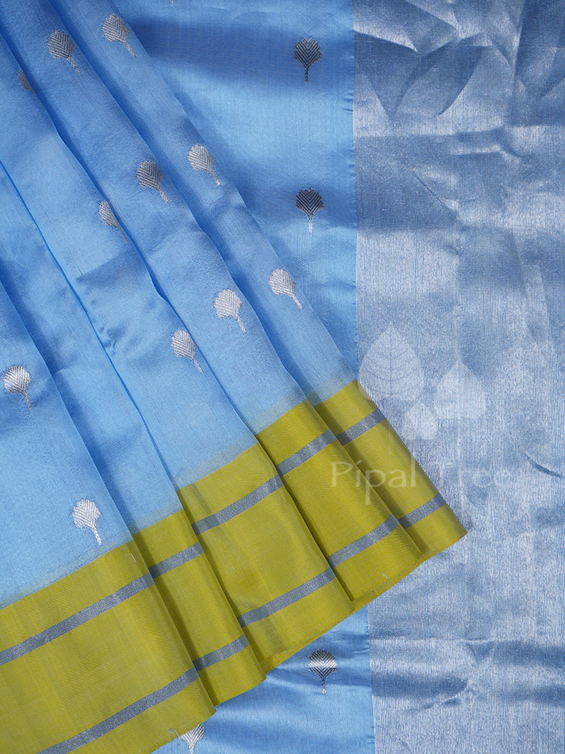 Blue Chanderi Silk