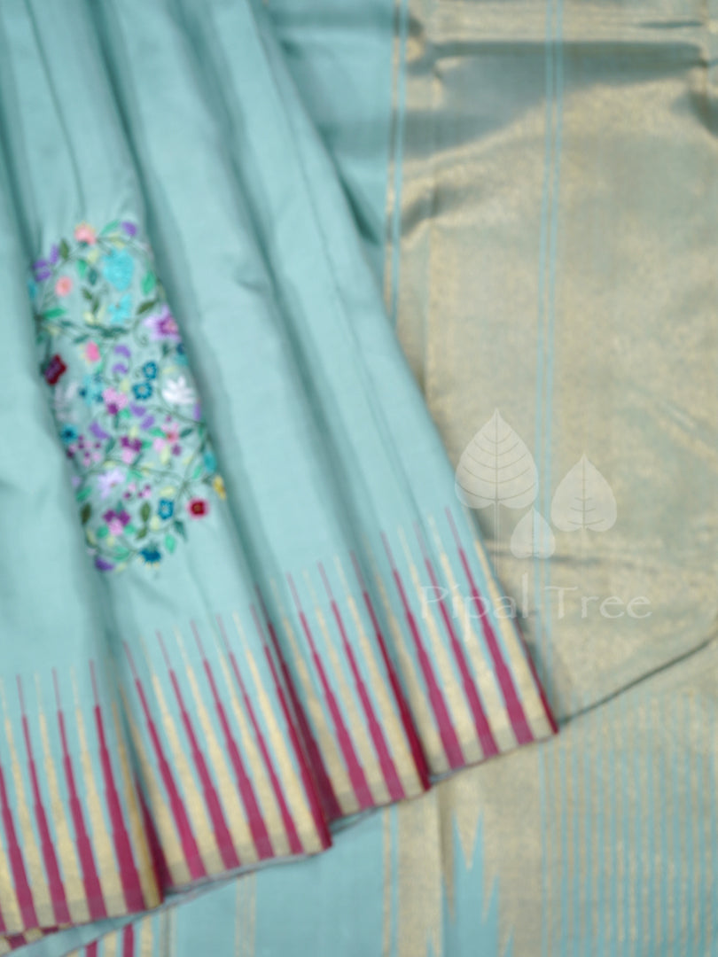 Teal Green Kanchi