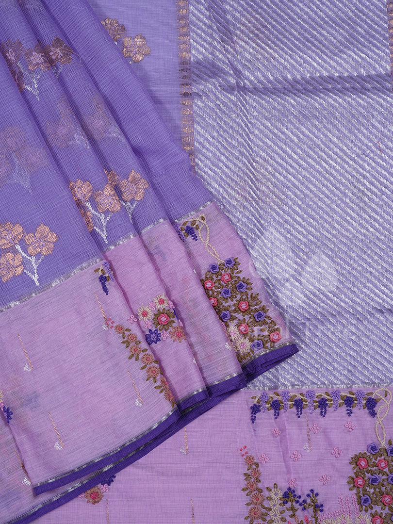 Purple Kota Embroidery