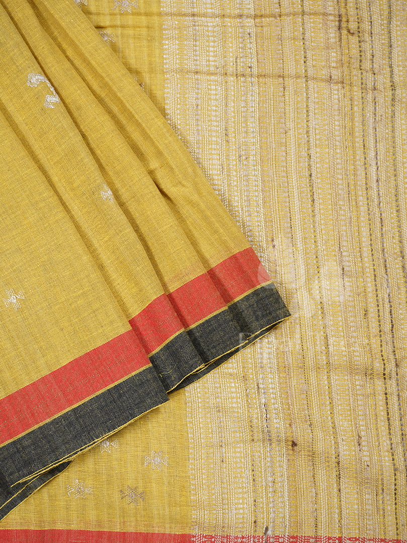 Yellow Tussar Cotton Bhujodi