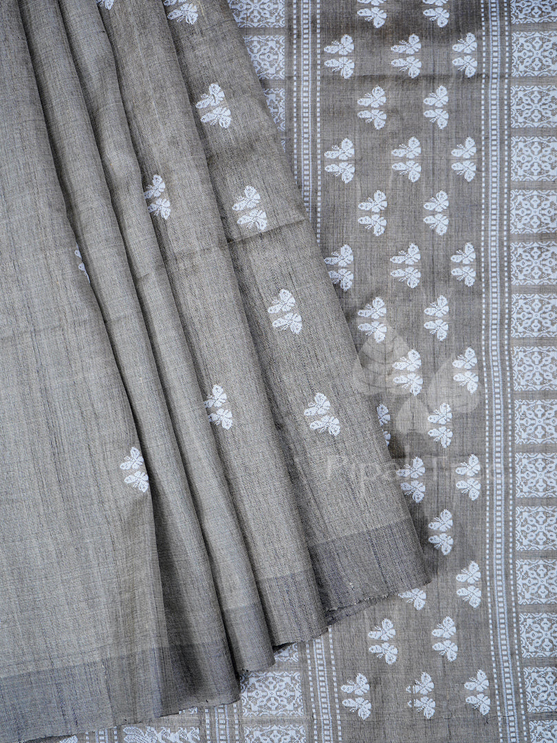Pale Green Tussar Weave