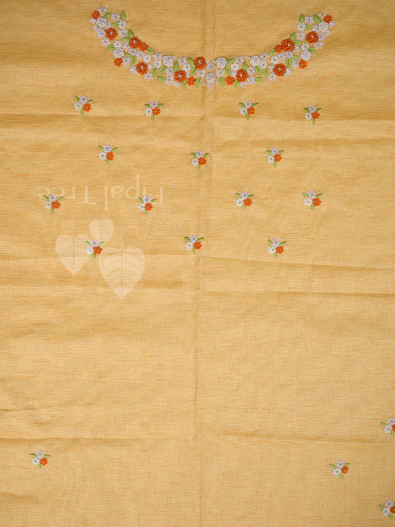 Yellow Linen Cotton Fabric
