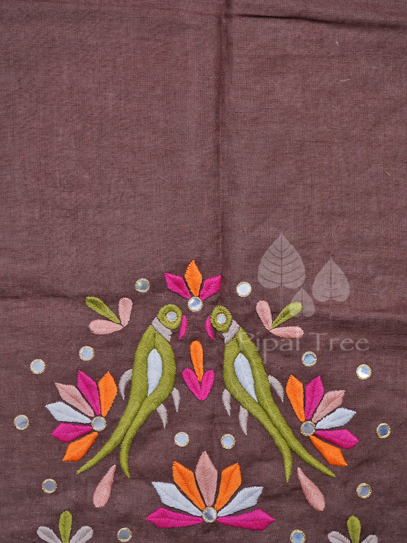 Brown Linen Fabric