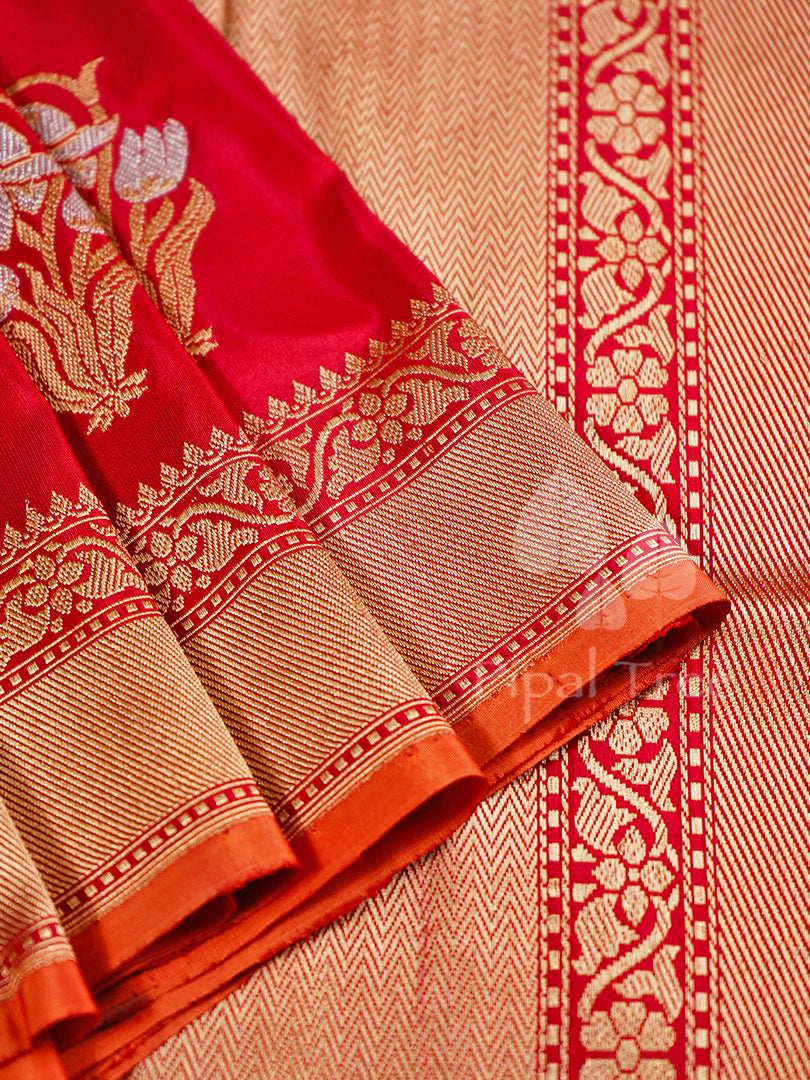 Red Banaras Silk