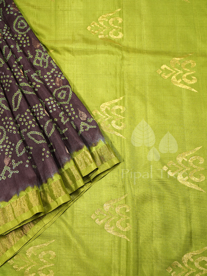 Grey Bandini On Uppada Silk