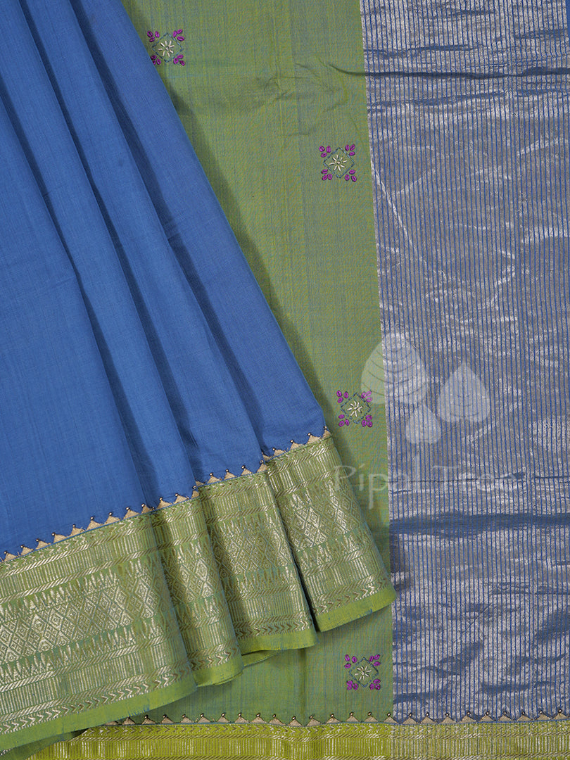 Mangalgiri Cotton Blue Green