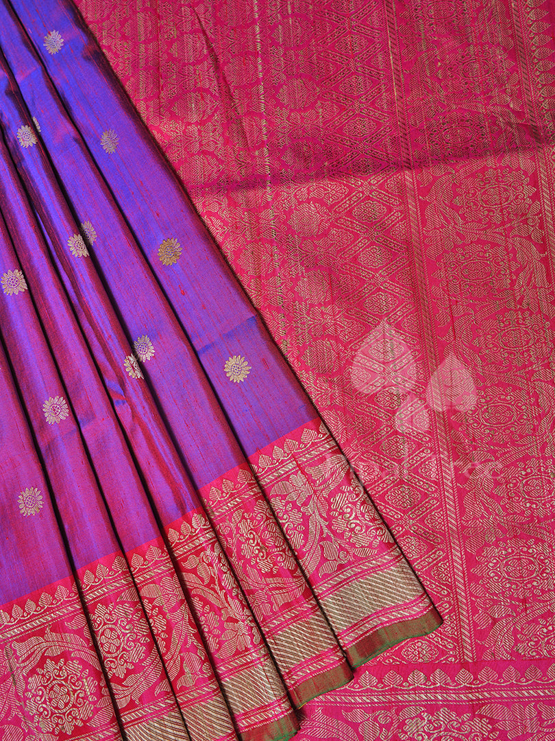 Purple Double Shaded Gadwal