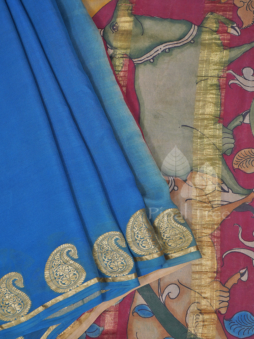 Kalamkari On Georgette