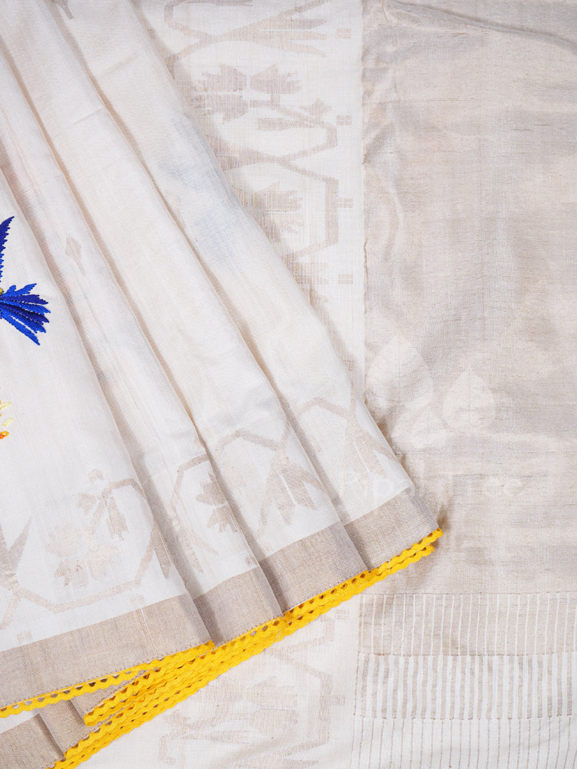 Cream Uppada Embroidery