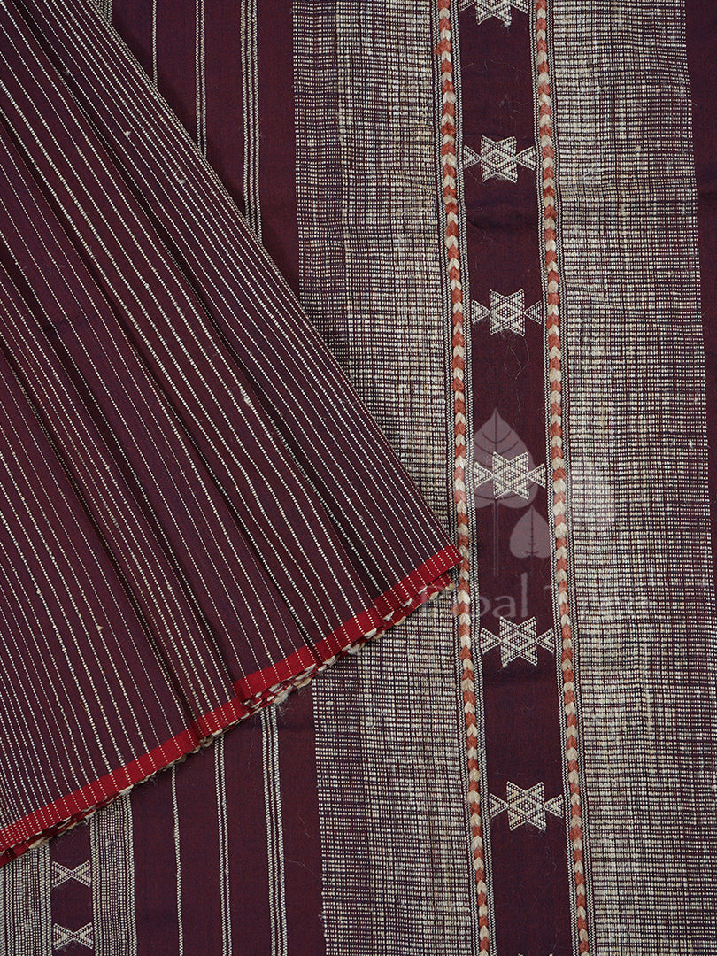 Brown Silk Tussar Bhujodi