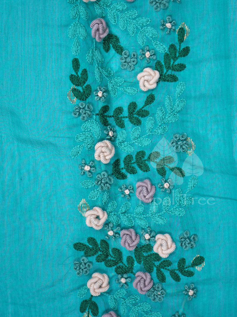 Sea Green Chanderi Fabric