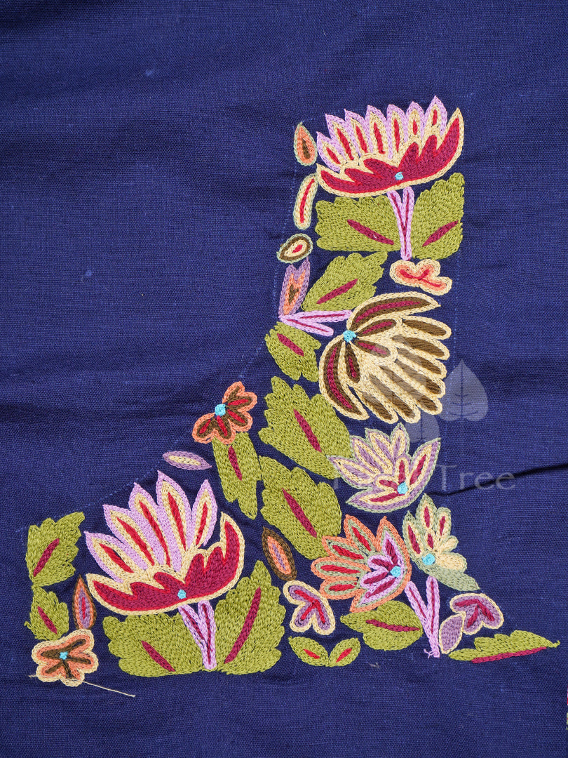 Navy Blue Linen Cotton