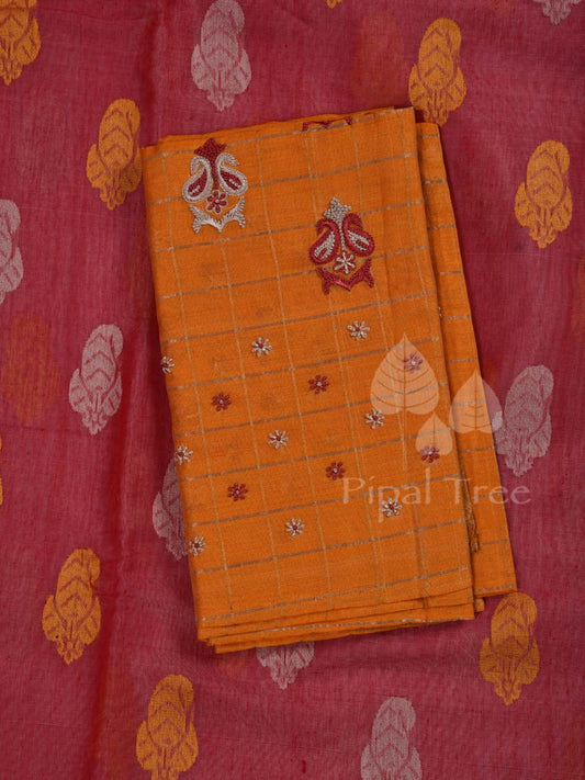 Pink Moonga Woven Motif
