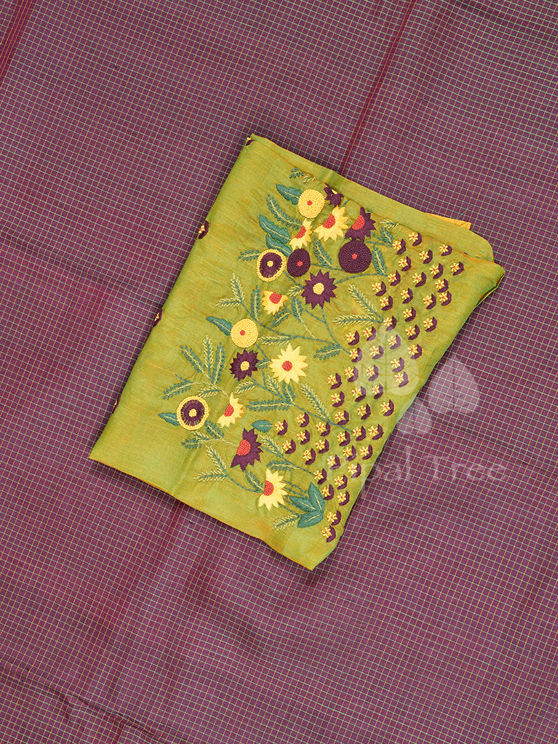 Dark Brown Kanchi Silk Cotton