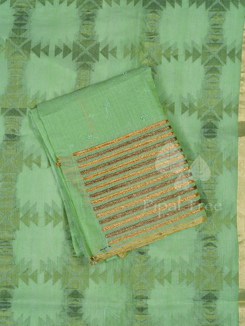 Green Silk Linen