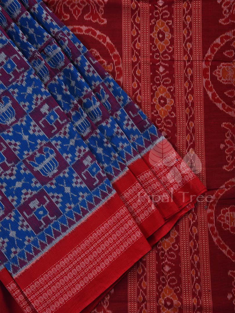 Blue Sambalpuri Cotton