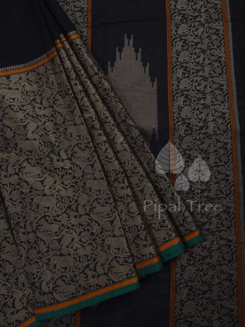 Black Vanasingaram Kanchi Cotton