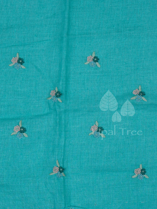 Green Linen Cotton Fabric