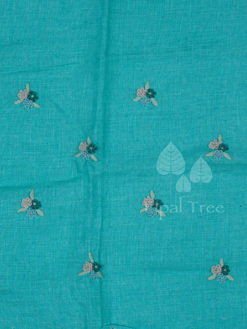 Green Linen Cotton Fabric