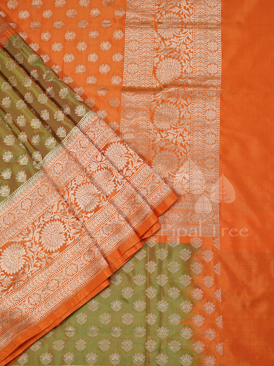 Yellow Big Border Banaras