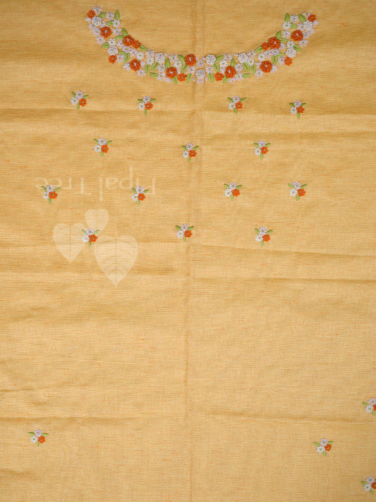 Yellow Linen Cotton Fabric