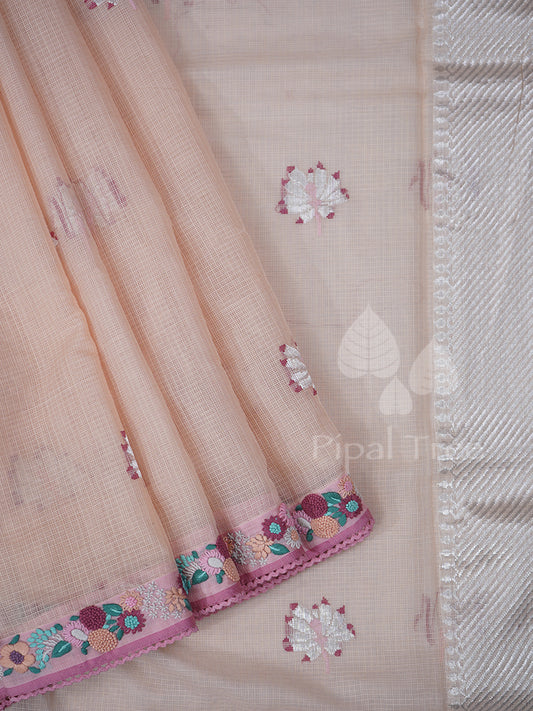 Peach Kota Embroidery
