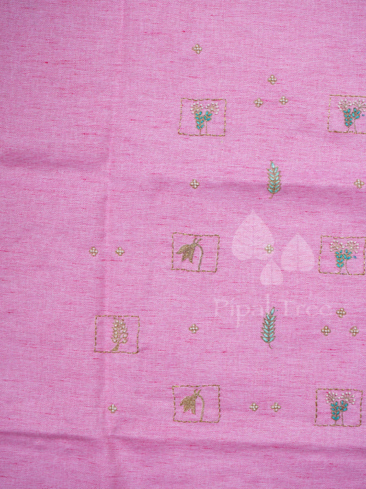 Pink Line Cotton Fabric