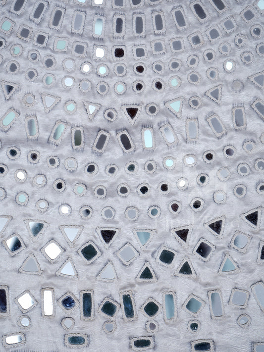 White Mashroo Mirror Work