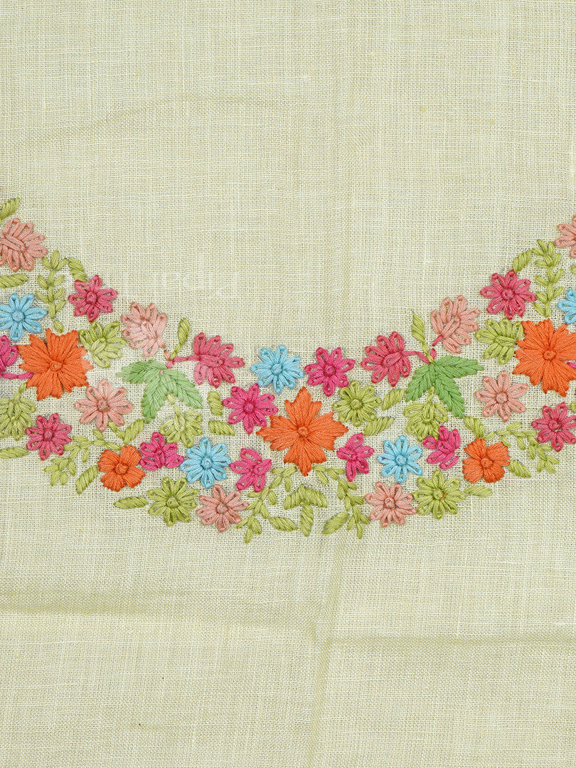 Apple Green Linen Fabric &nbsp;3