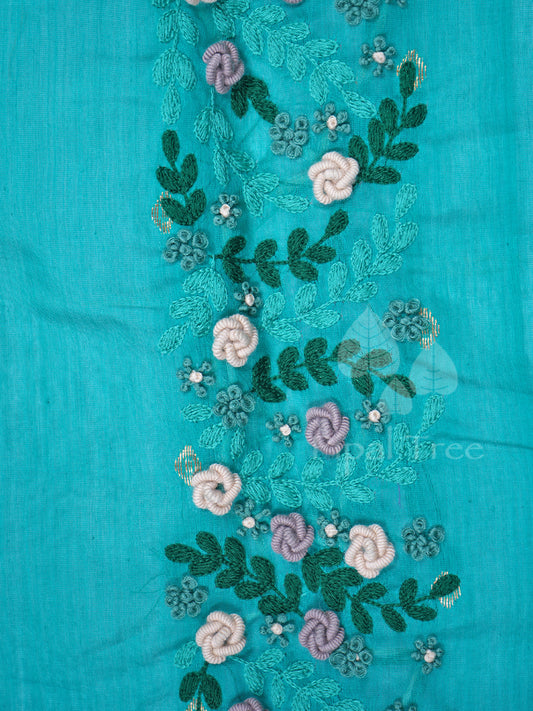 Sea Green Chanderi Fabric