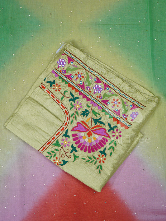 Mukaish Multi Green