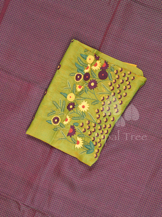 Dark Brown Kanchi Silk Cotton