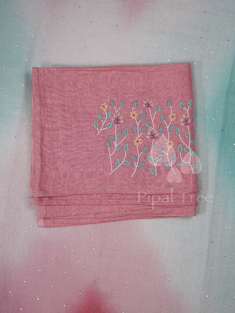 Mukaish Multi Peach Blue