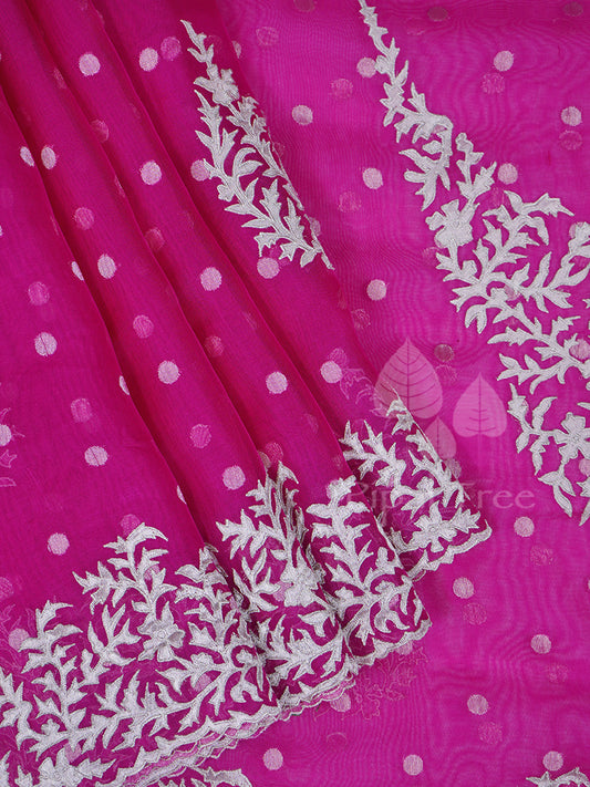 Bright pink kota applique by Piple Tree