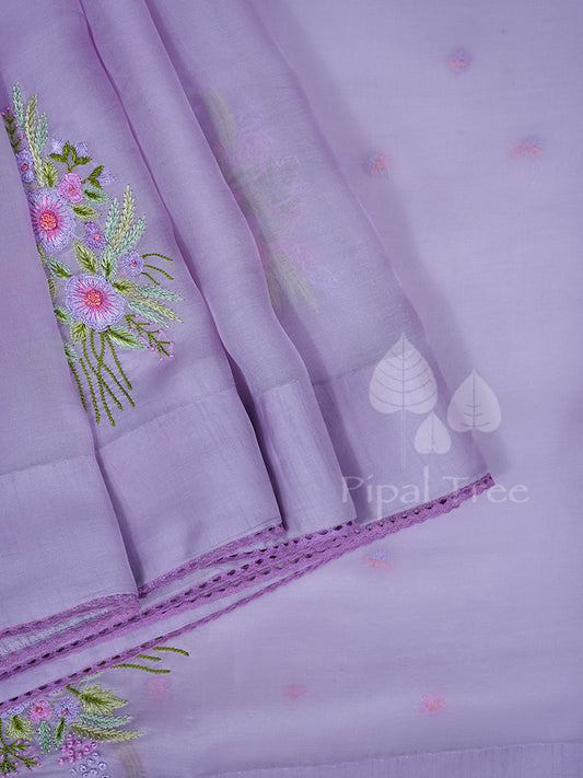 Purple Organza Embroidery by Piple Tree
