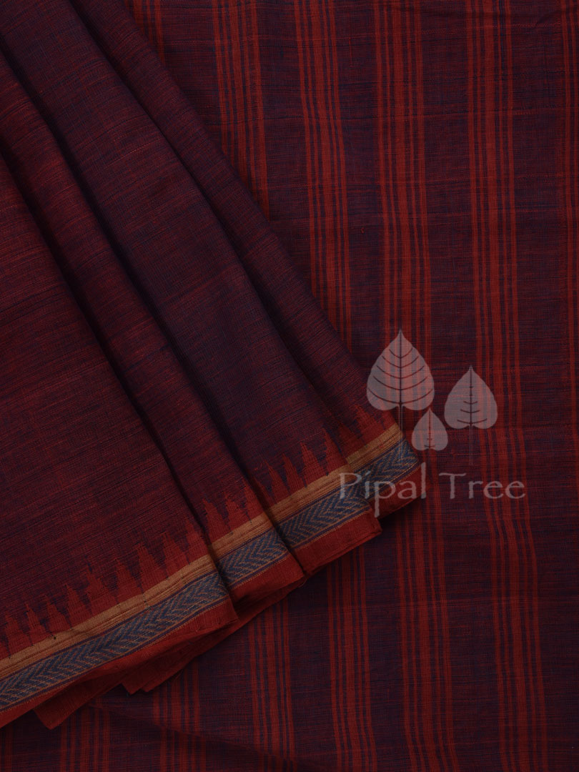 Rust Purple Khadi